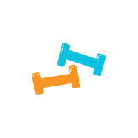 Blue and Orange Weights